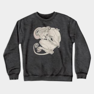 Fawn curled up Crewneck Sweatshirt